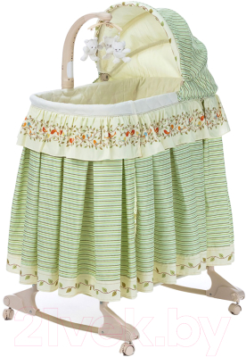 

Детская кроватка Simplicity, Желтый;зеленый;рисунок, Колыбель / 3070L