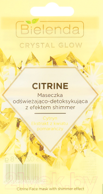 

Маска для лица гелевая Bielenda, Crystal Glow Citrine освежающая и детоксицирующая