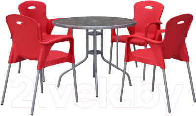 

Комплект садовой мебели Afina Garden, TD90/XRF065BR-Red