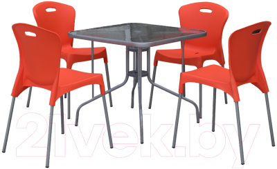 

Комплект садовой мебели Afina Garden, TL80x80/XRF065AO-Orange