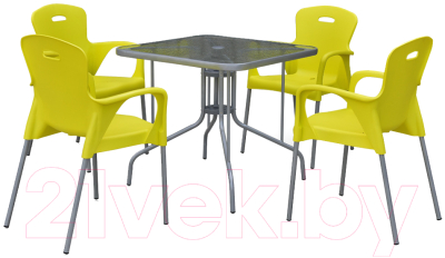 

Комплект садовой мебели Afina Garden, TL80x80/XRF065BY-Yellow