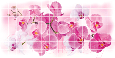 Панель ПВХ Grace Мозаика Орхидея Розея (960x480x2мм)