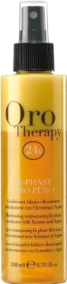 Кондиционер-спрей для волос Fanola Oro Therapy 24k Oro Puro несмываемый восстанавлив. двухфазный (200мл)