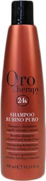 Шампунь для волос Fanola Oro Therapy 24k Rubino Puro кератин для окрашенных волос (300мл)