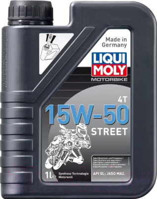Моторное масло Liqui Moly Motorbike 4T Street 15W50 Street / 2555 (1л)
