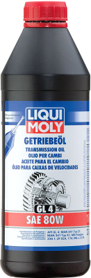 Трансмиссионное масло Liqui Moly Getriebeoil GL4 80W / 1020 (1л)