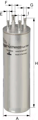 Топливный фильтр Hengst H207WK02