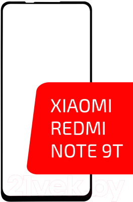 Защитное стекло для телефона Volare Rosso Fullscreen Full Glue для Redmi Note 9T (черный)