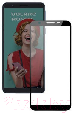 Защитное стекло для телефона Volare Rosso Fullscreen Full Glue для Samsung Galaxy A01 Core (черный)