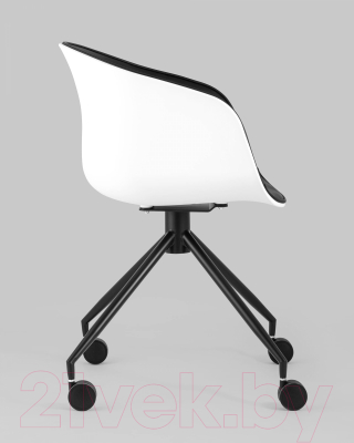 Кресло офисное Stool Group Libra / SL-7040ZB (экокожа белый)