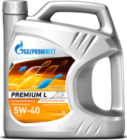 Моторное масло Gazpromneft Premium L 5W40 / 2389900122 (4л) - 
