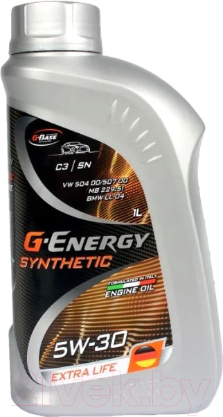 Моторное масло G-Energy Synthetic Extra Life 5W30 / 253142479 (1л)