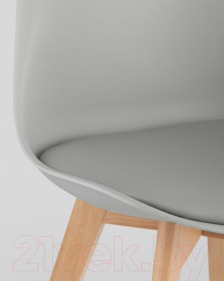 Стул Stool Group Frankfurt New / Y863 (серый/деревянные ножки)