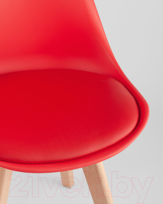 Стул Stool Group Frankfurt / Y863 (красный/деревянные ножки)