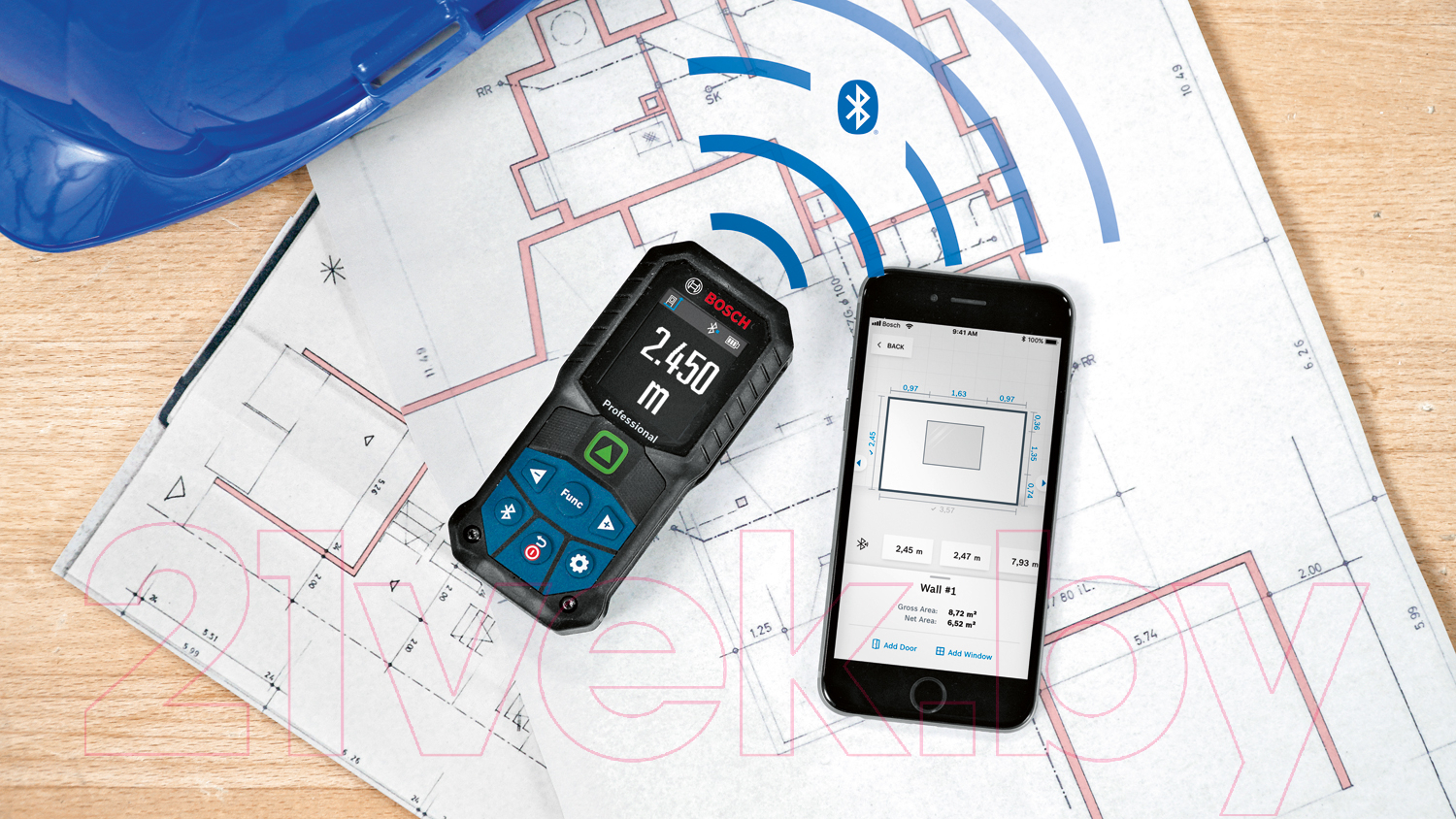 Лазерный дальномер Bosch GLM 50-27 CG (0.601.072.U00)