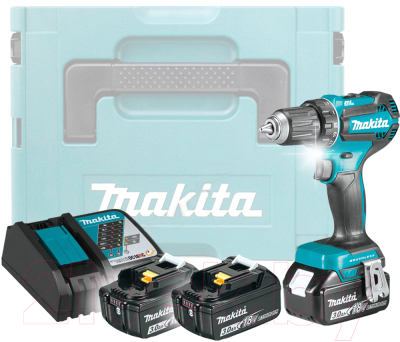 Профессиональная дрель-шуруповерт Makita DDF485RF3J (кейс)