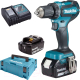 Миниатюра изображения товара Профессиональная дрель-шуруповерт Makita DDF485RFJ (кейс)