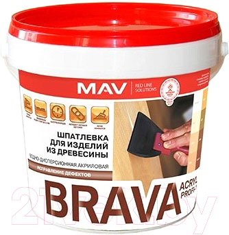 

Шпатлевка MAV, Brava Profi-1 по дереву