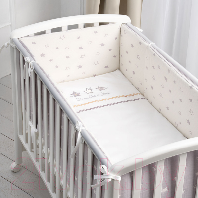 Комплект постельный для малышей Perina Toys. Звезды / ТС6-01.1 (6 предметов)