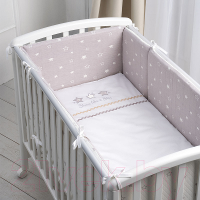 Комплект постельный для малышей Perina Toys. Звезды / ТС6-01.1 (6 предметов)