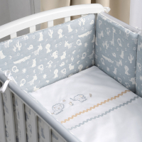 Комплект постельный для малышей Perina Toys. Зверюшки / ТС6-02.2 (6 предметов, голубой) - 