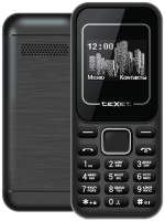 Мобильный телефон Texet TM-120 (черный/красный) - 