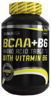 Аминокислоты BCAA BioTechUSA BCAA+B6 / CIB000508 (340 таблеток)