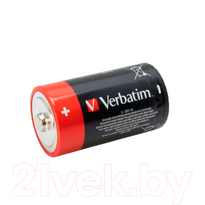 Комплект батареек Verbatim LR20/D Алкалайн / 49923 (2шт)