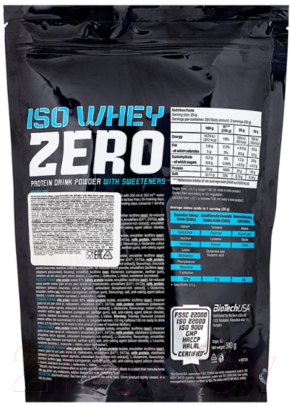 Протеин BioTechUSA Iso Whey Zero / I00002521