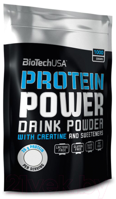 Протеин BioTechUSA Protein Power / I00000503 (1кг, клубника-банан)