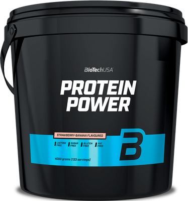Протеин BioTechUSA Protein Power / I00001283 (4000г, клубника-банан) - 