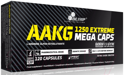 Аминокислота AAKG Olimp Sport Nutrition 1250 Extreme Mega Caps / I00002877 (120 капсул)