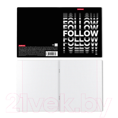 Изображение товара Тетрадь Erich Krause Follow Me / 52963 (96л, клетка)