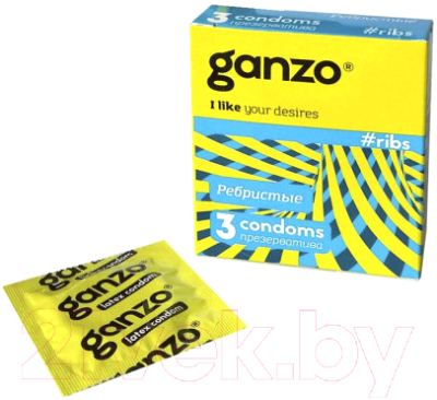 Презервативы Ganzo Ribs №3