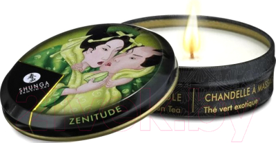 Свеча массажная эротическая Shunga Exotic Green Tea / 4611 
