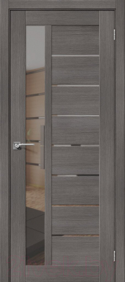 Дверь межкомнатная el'Porta Эко Порта-27 80x200 (Grey Veralinga/Mirox Grey)