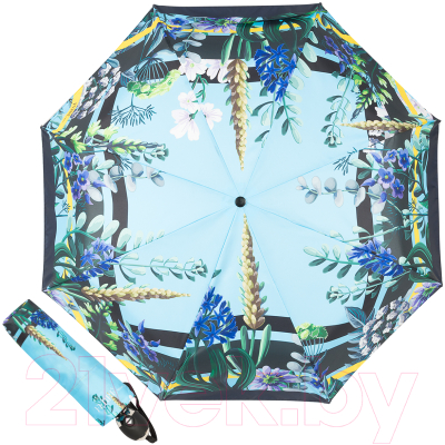 Зонт складной Gianfranco Ferre 6002-OC Flowers Blu