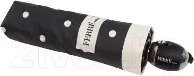 Зонт складной Gianfranco Ferre 6014-OC Dots Black