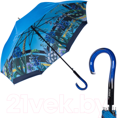 Зонт-трость Gianfranco Ferre 6001-LA Flowers Blu