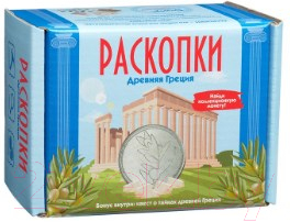 Набор для опытов Раскопки Древняя Греция с монетой / DIG-22