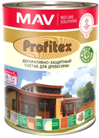 Защитно-декоративный состав MAV Profitex (1л, белый) - 