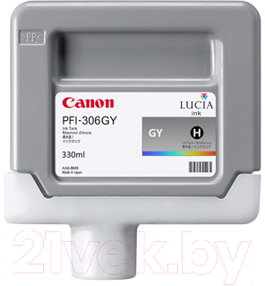 

Картридж Canon, Серый, PFI 306GY (6666B001)