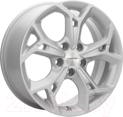 Литой диск Khomen KHW1702 Sportage 17x7" 5x114.3мм DIA 67.1мм ET 48.5мм F-Silver