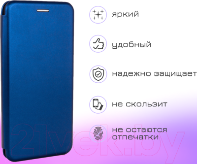 Чехол-книжка Case Magnetic Flip для Galaxy A52 (синий)