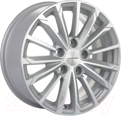 

Литой диск Khomen, KHW1611 Actyon 16x6.5" 5x112мм DIA 66.6мм ET 39.5мм Silver FP