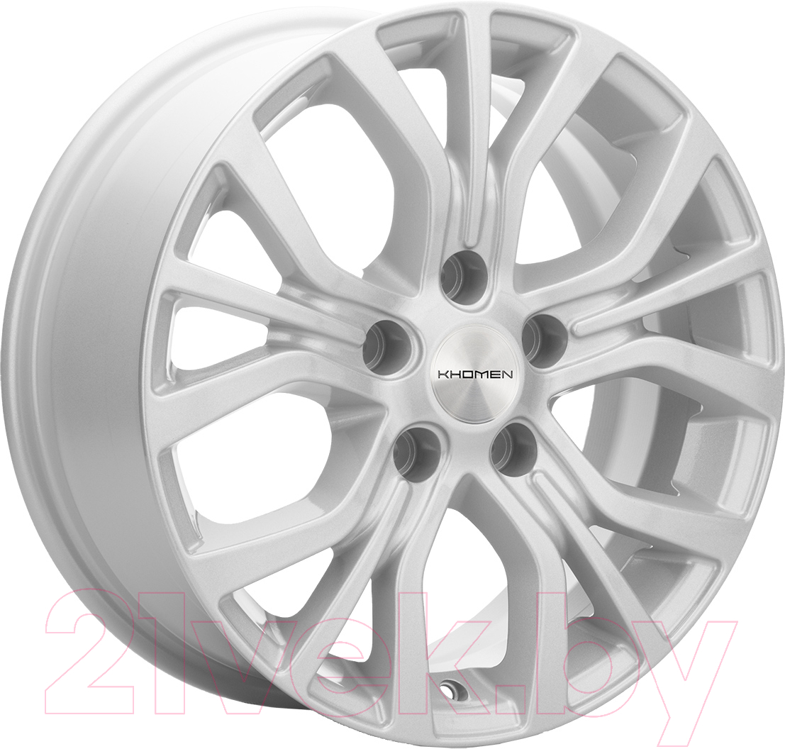 Литой диск Khomen KHW1608 Actyon 16x6.5" 5x112мм DIA 66.6мм ET 40мм F-Silver