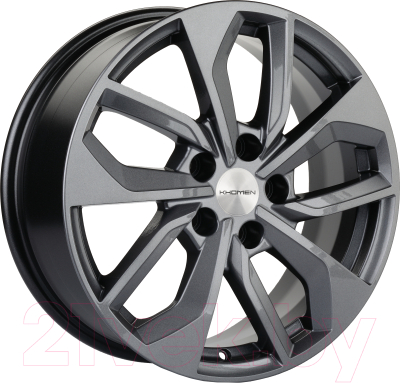 

Литой диск Khomen, KHW1703 Teana/X-Trail 17x7" 5x114.3мм DIA 66.1мм ET 45мм Gray
