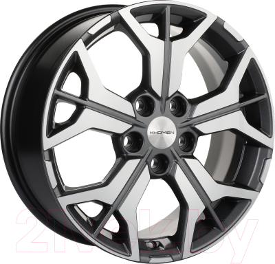

Литой диск Khomen, KHW1715 Jetta 17x7" 5x112мм DIA 57.1мм ET 54мм Black FP