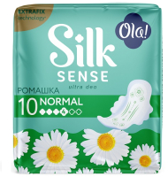 Прокладки гигиенические Ola! Ultra Normal Silk Sense Ромашка Ультратонкие ароматические (10шт) -