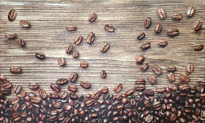 Панель ПВХ Grace Усиленная Кофейные зерна (602x1002x5мм)